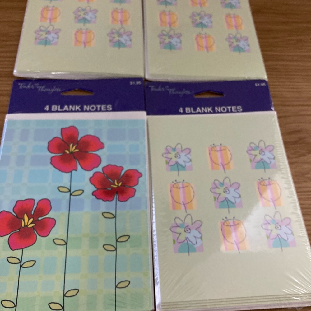 Bundle - Blank Note Cards (8 cards) - NWT